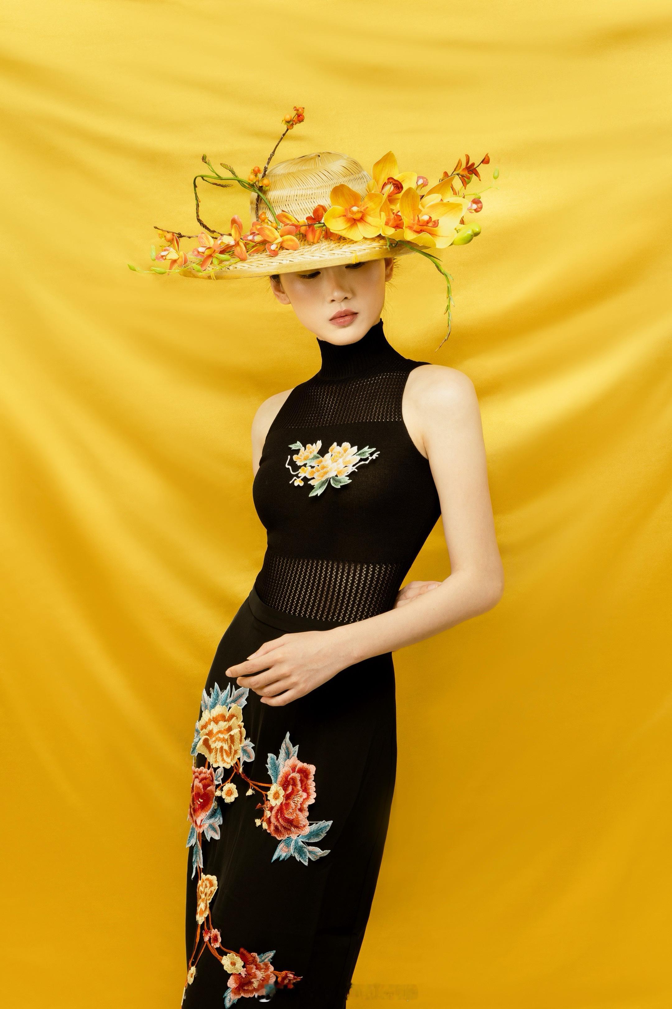 🟡⚫️东方韵味 斗笠戴花 