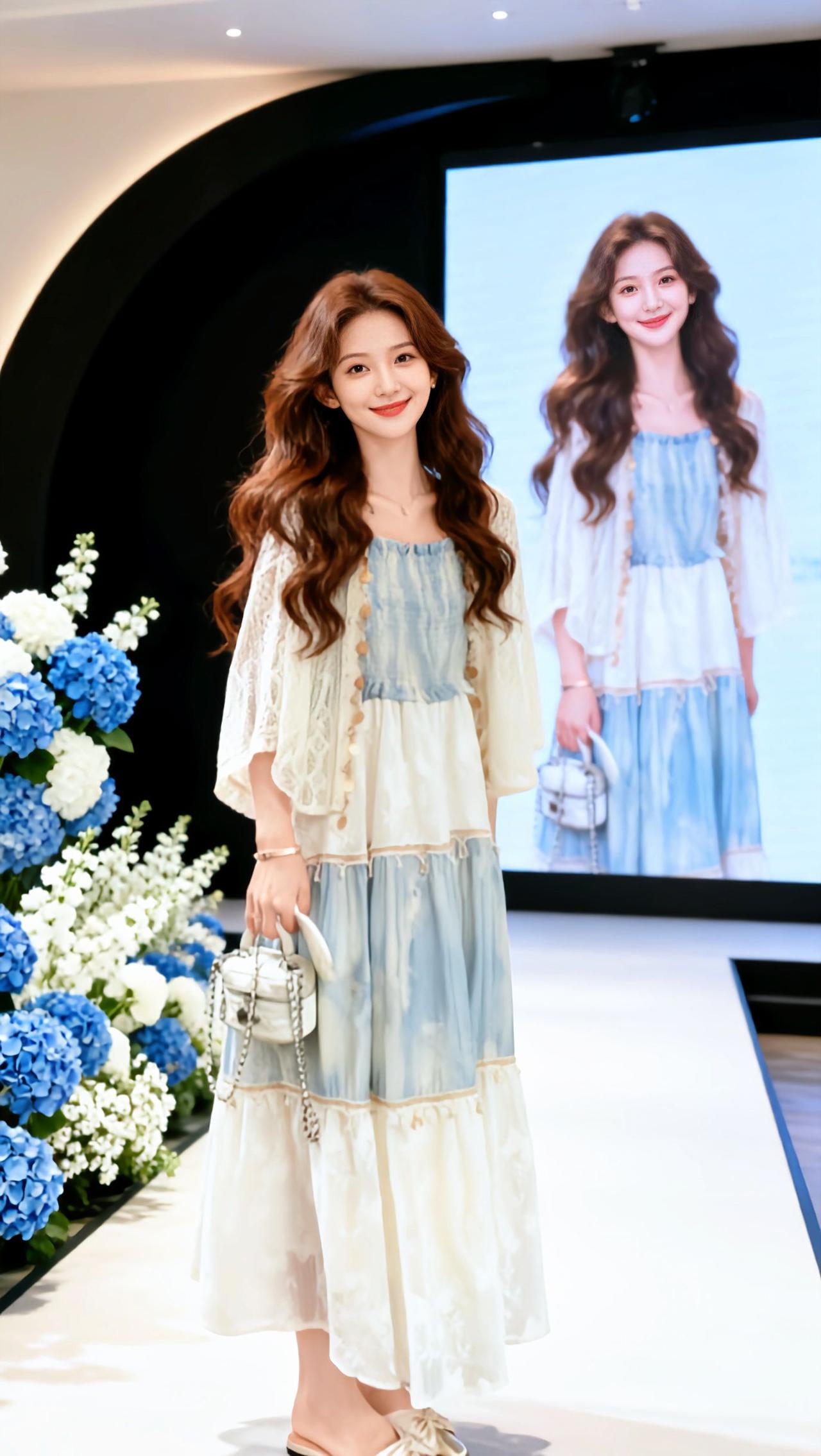 每日搭配分享👗时尚穿搭 简单穿搭穿出自信穿出美丽 时尚穿搭我来演绎 穿美裙赴夏