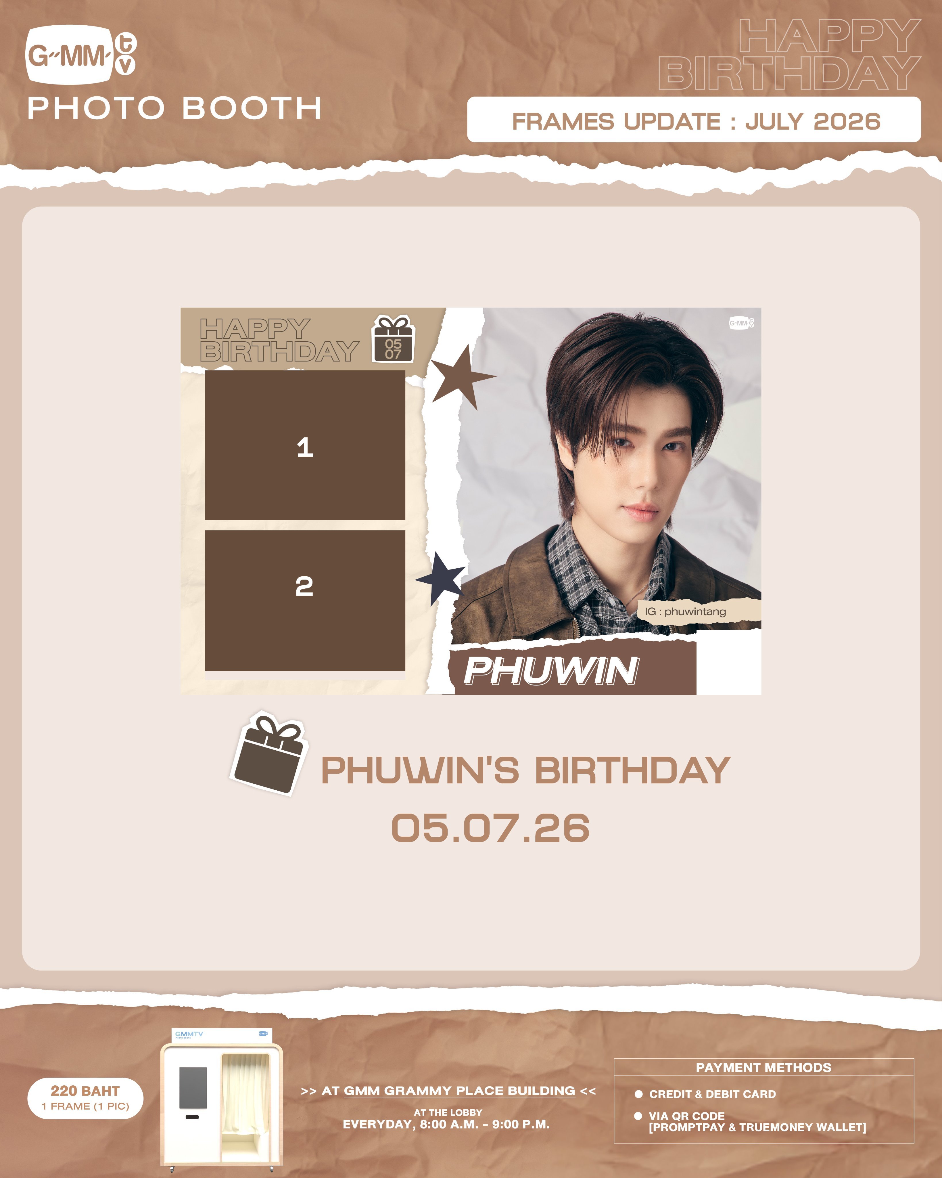 pondphuwin✪ 🐔更新了生日大头贴  ——————————Credit