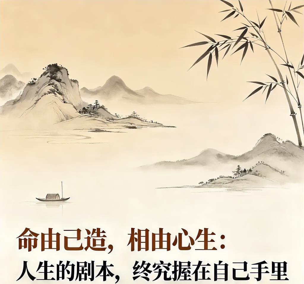 你怎么认为命由己造，相由心生：人生的剧本，终究握在自己手里
 
人生感悟 命由己