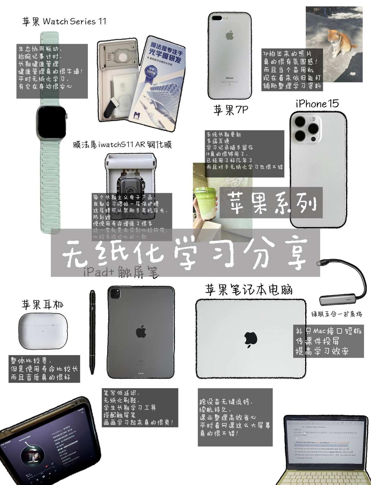 无纸化学习｜重点女高学习设备分享📝
这几年无纸化学习是真的越来越火了！确实在家