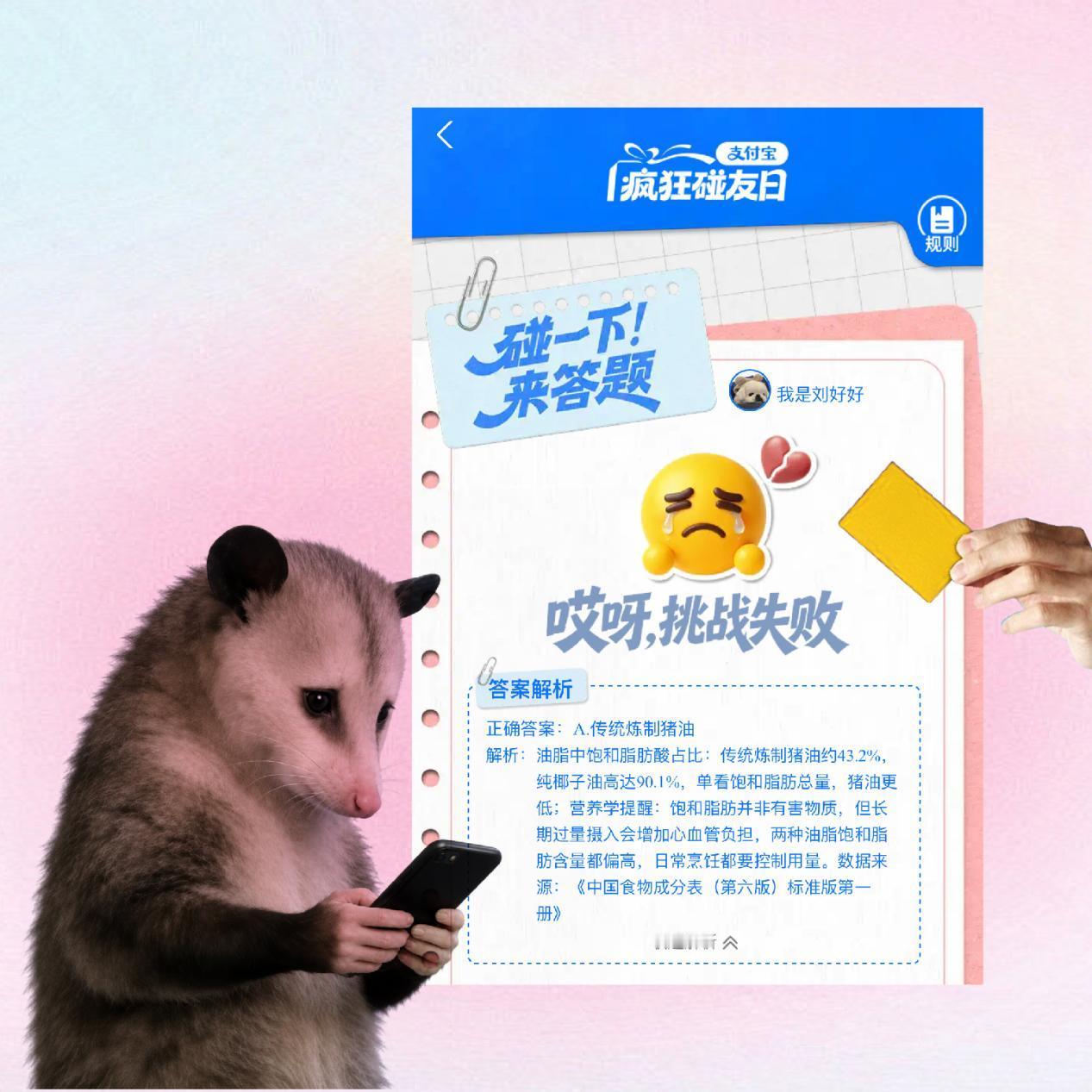 马宁在支付宝答题当裁判马宁老师你也太严格了，错一题就黄牌 