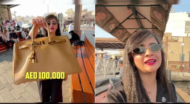 网红哈米拉尼将手袋留在迪拜黄金市场附近。(互联网照片)
(迪拜15日综合电)阿联