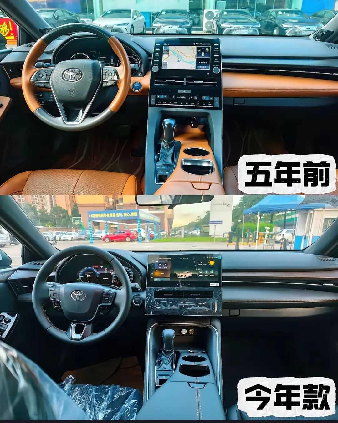 网友：亚洲龙5年的变化，感觉越来越廉价了。。。