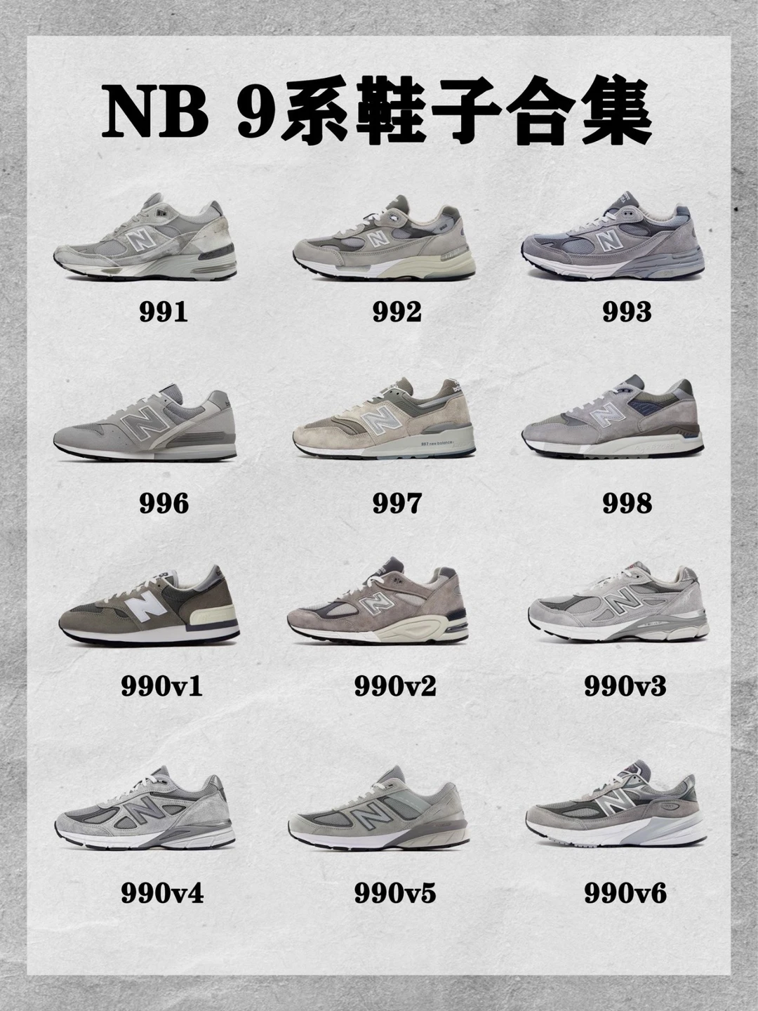 NB9系各代元祖灰!你喜欢哪一双