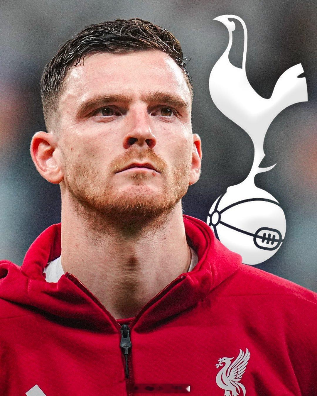 🥇转会专家Romano，热刺为罗伯逊发出正式报价，利物浦和热刺正在就这位左后卫