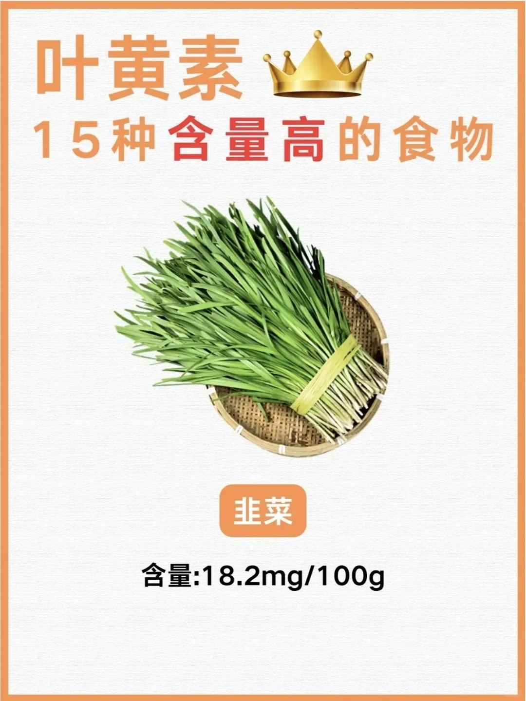 15种叶黄素含量高的食物❗️保护眼睛很重要