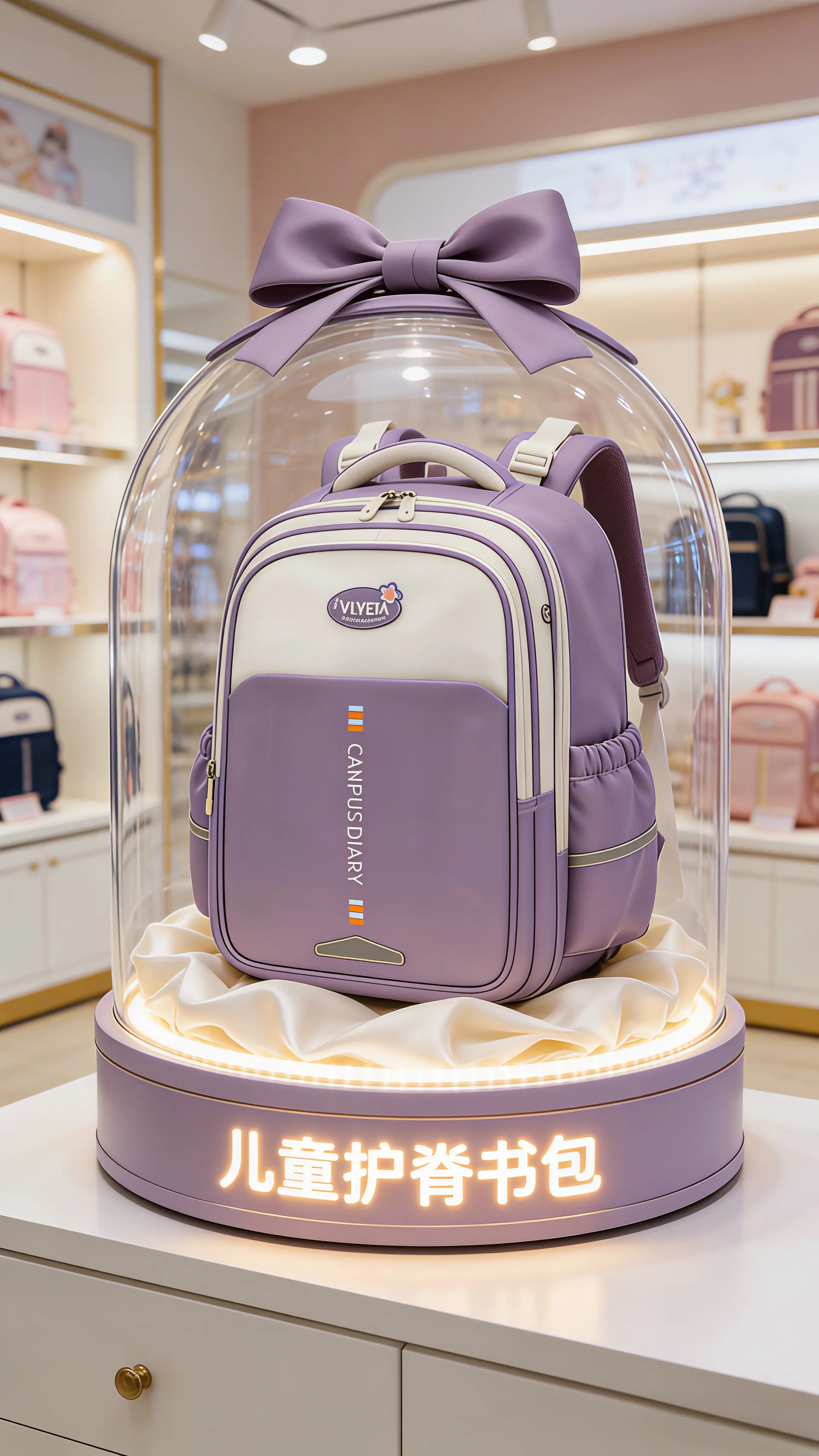 新款小学生书包来啦～容量大还轻便减负~上学背超合适