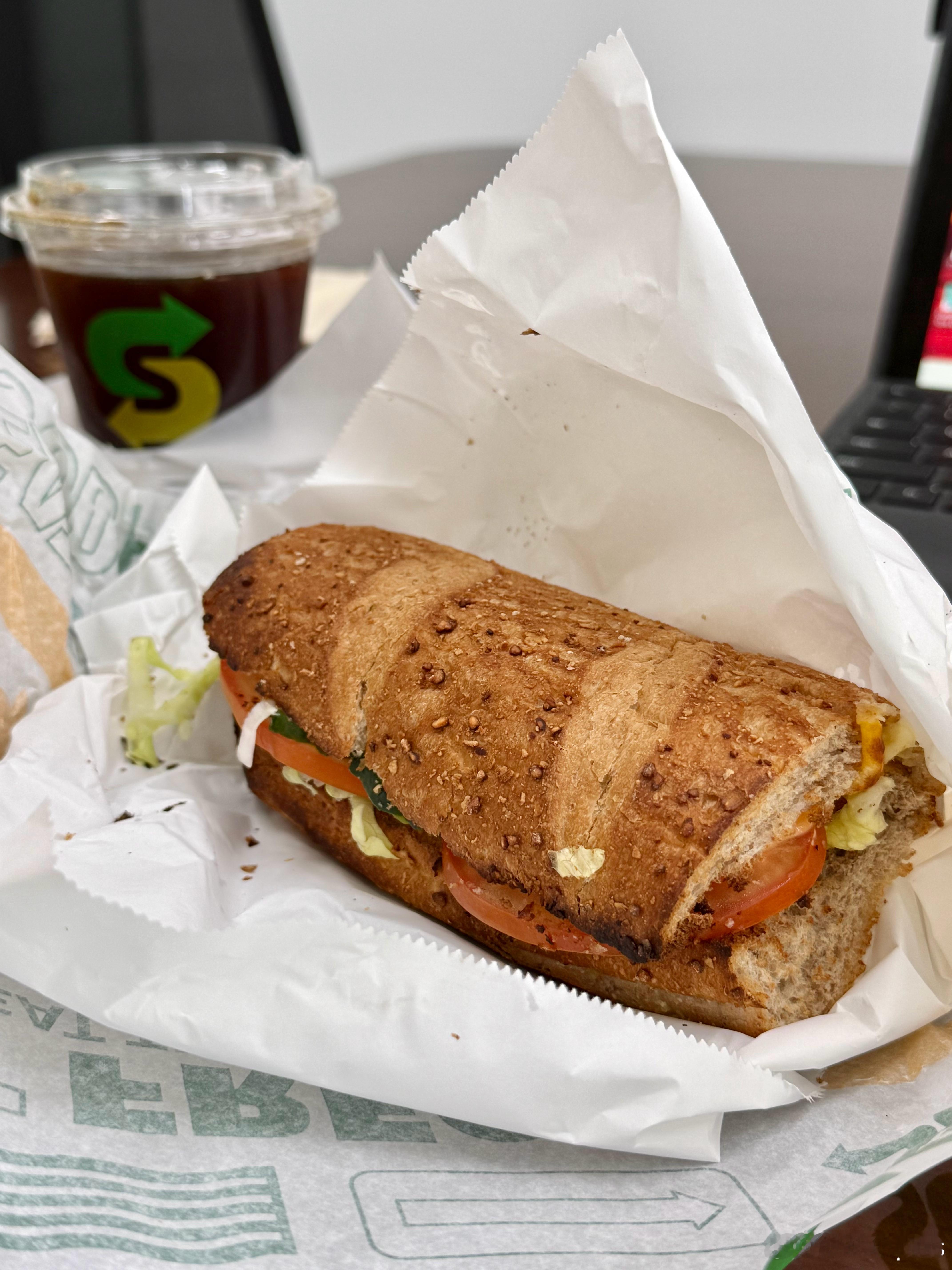 赶时间，赛百味午餐🥖 