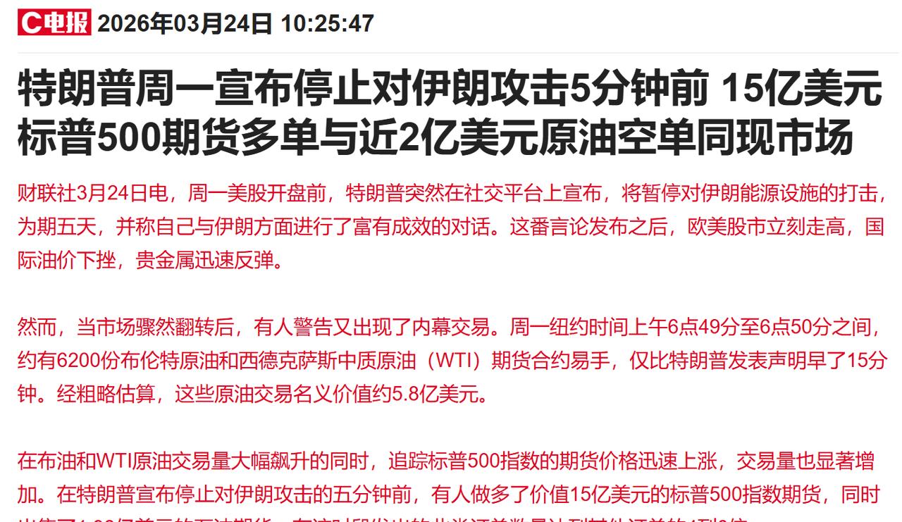 美伊喊话不断，

股市却悄悄变了样，

到底谁在跟着节奏走。

3月23号晚上美