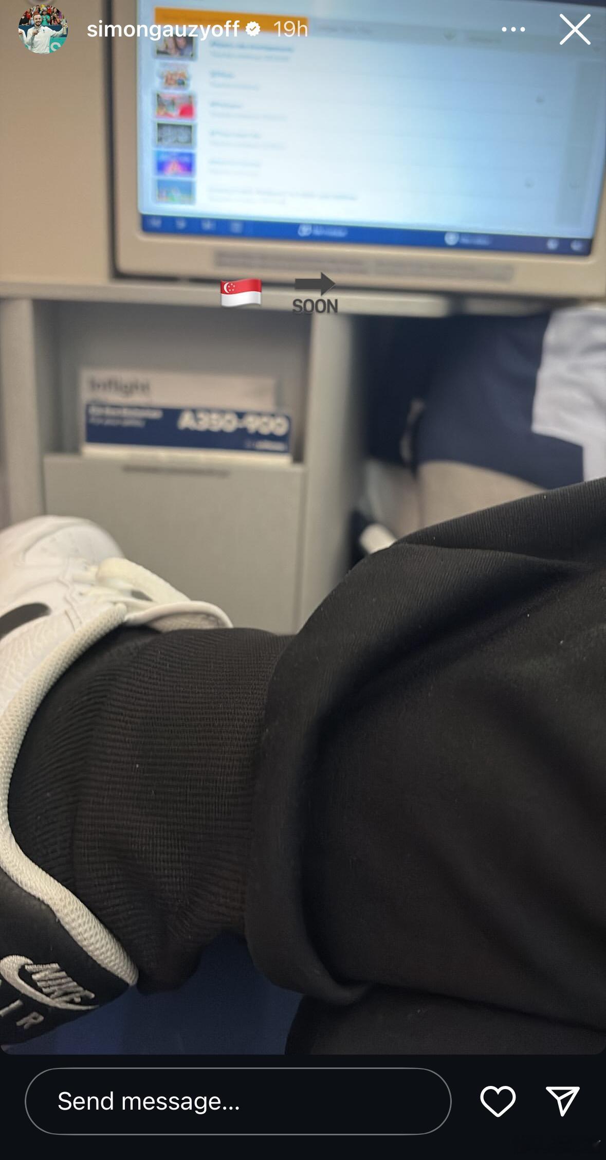 西蒙·高茨前往新加坡。这次WTT新加坡大满贯，他是一个很值得关注的球员。 