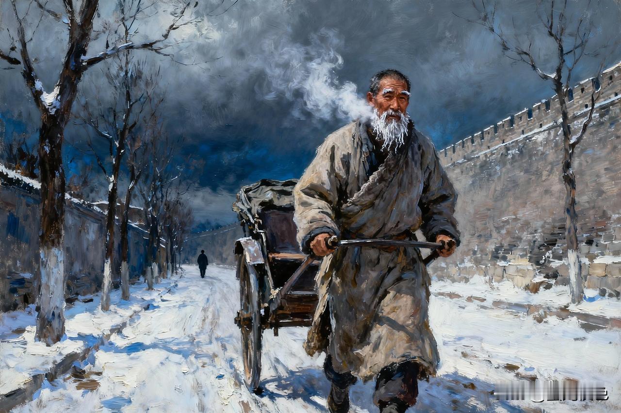 骆驼祥子辛苦了一辈子，拉了几十年的洋车也没致富，却一直认为自己穷，没钱，是因为自