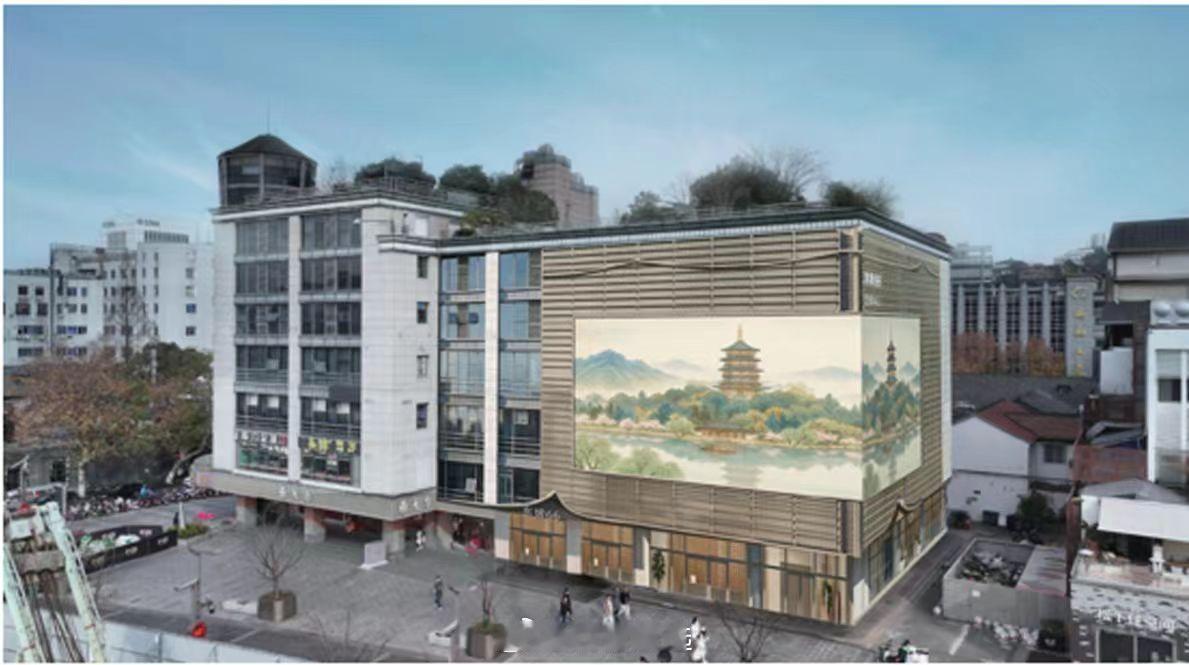 湖滨步行街文物大楼（in77F区东侧）的局部改造效果，拟名为东坡66。 