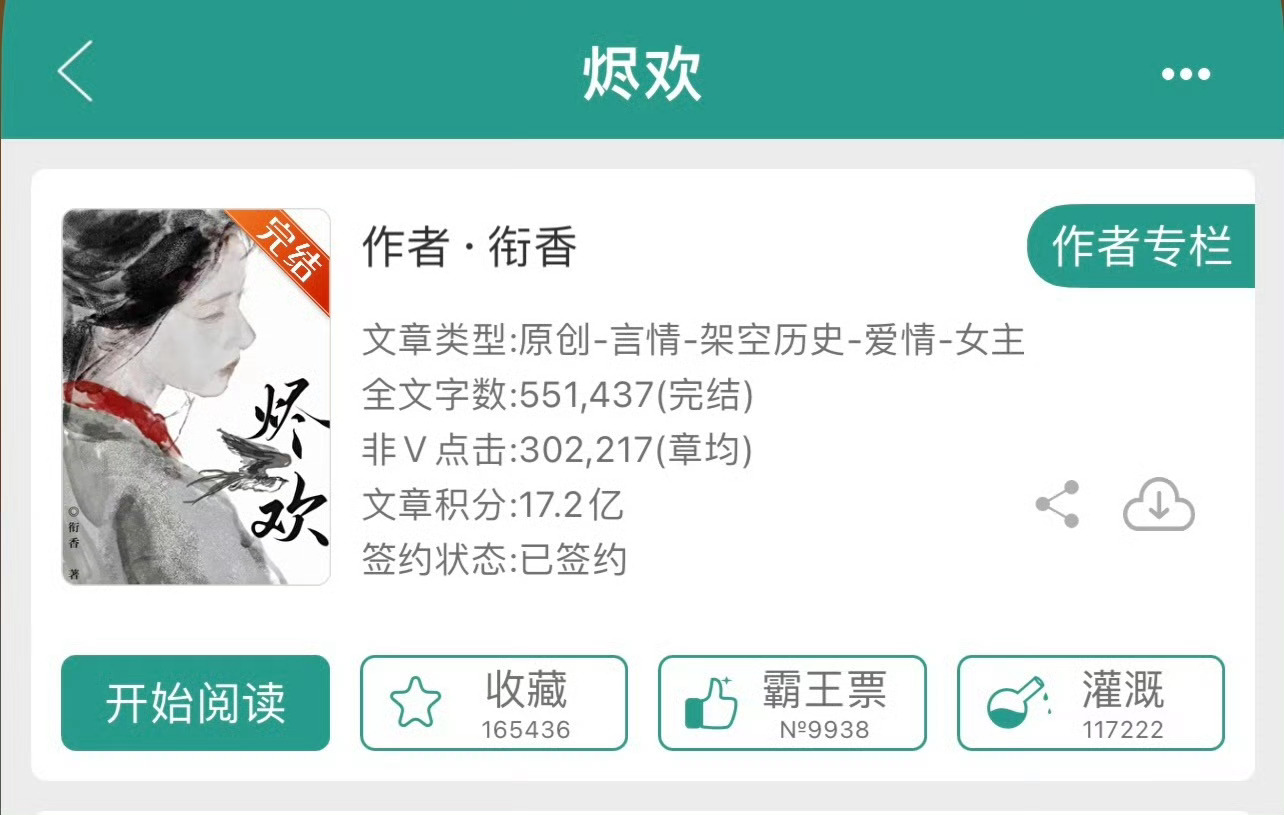 小说推荐：《烬欢》 作者:衔香简评：娇软美人vs腹黑世子，替身梗，姐夫文学，兄弟