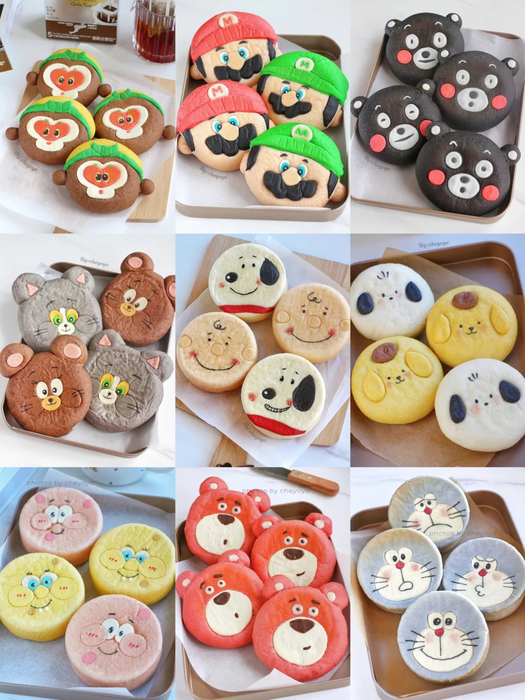 一次解锁9⃣️款卡通日式红豆包！你爱哪个