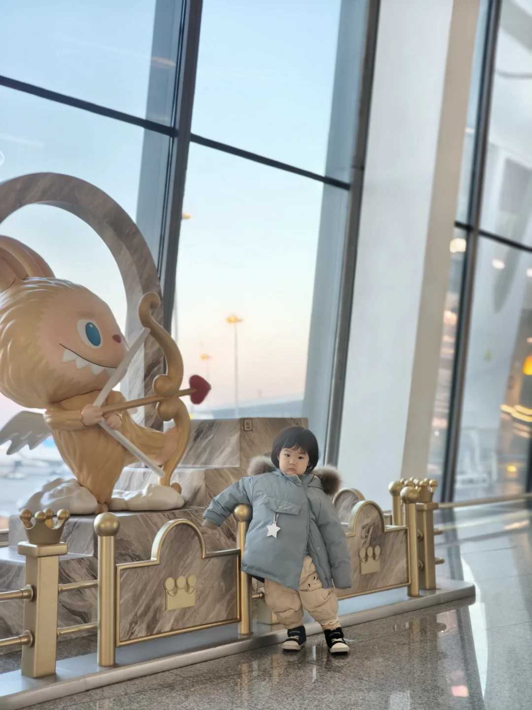 日出破晓的时候，她开启了新年第一飞