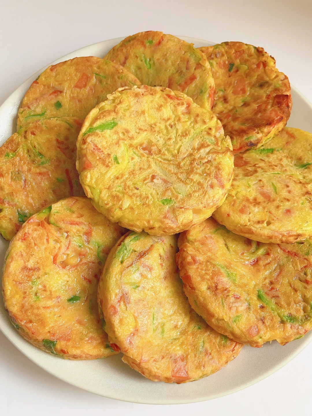 软嫩鲜香孩子超爱吃的蔬菜鸡蛋饼