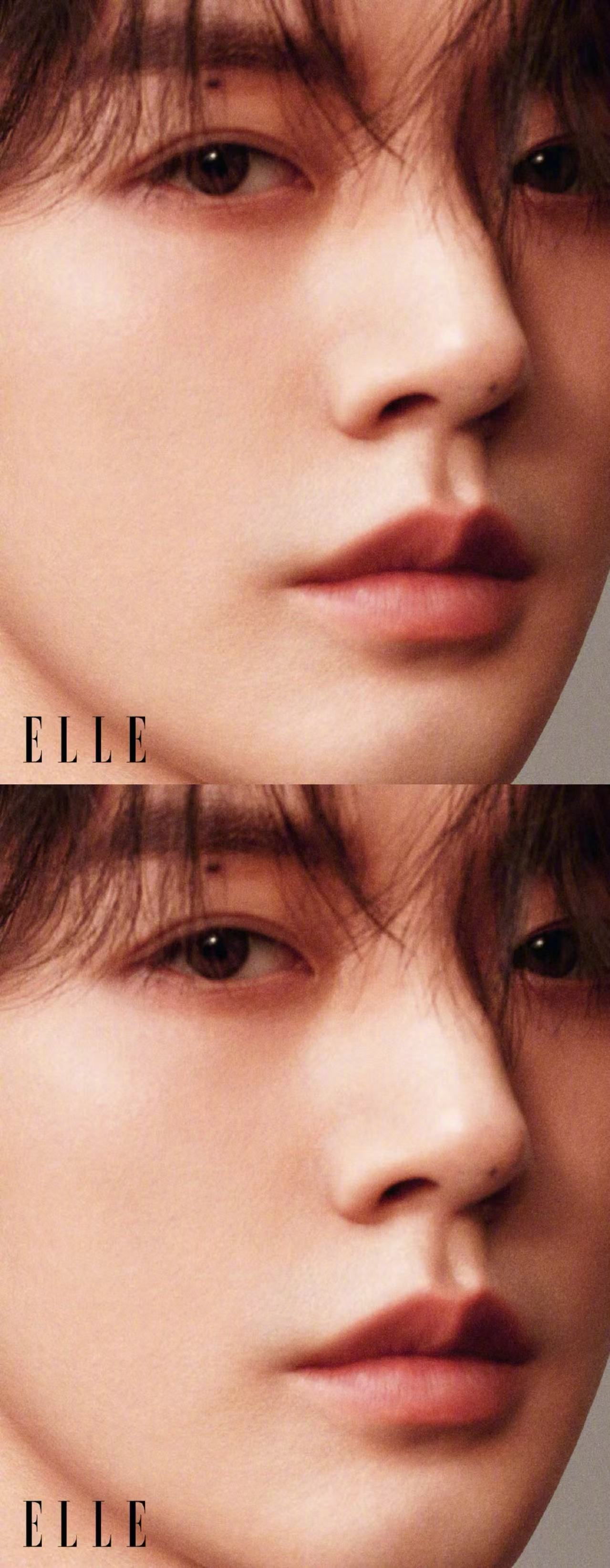 邓为怼脸大片邓为飞艇骑行大片邓为ELLE6月刊封面内页大片来袭，这么好看的一张脸