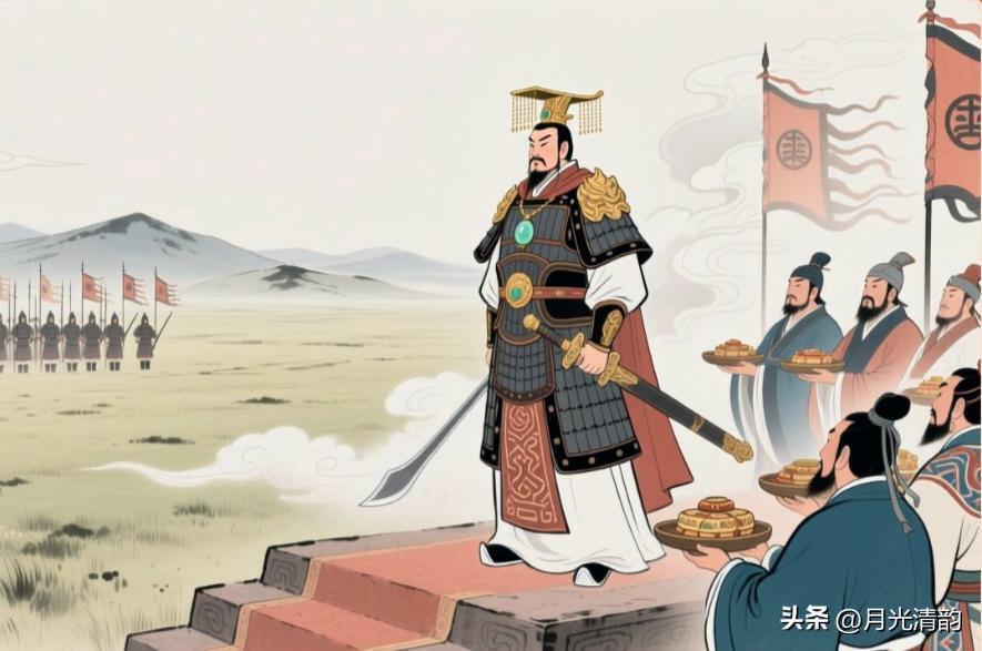 公元626年八月，长安城四十里外，二十万突厥骑兵的马蹄踏进了渭河的水。刚当了十五