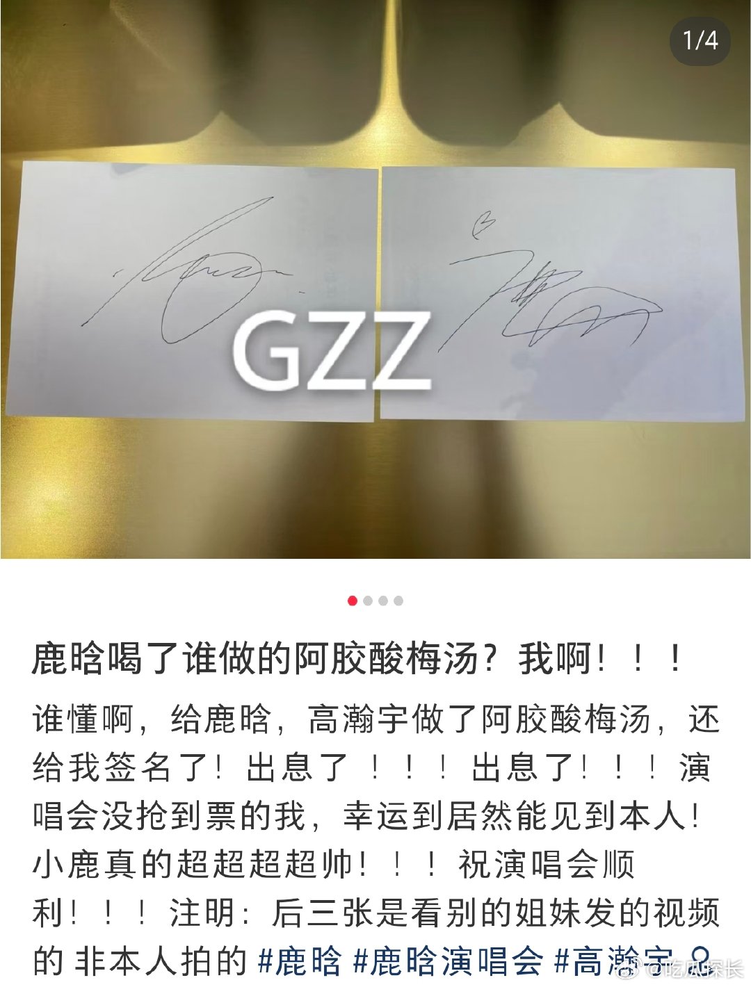 没抢到票的芦苇给鹿晗做饮料没抢到鹿晗演唱会票的粉丝，本来在 emo，结果给小鹿做