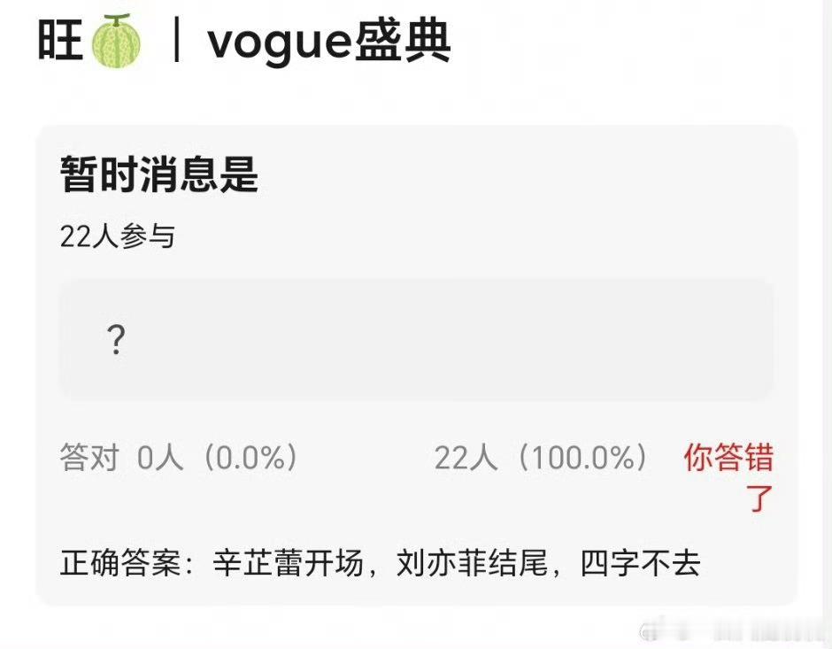 vogue盛典辛芷蕾开场vogue盛典辛芷蕾开场，刘亦菲结尾？！vogue盛典刘