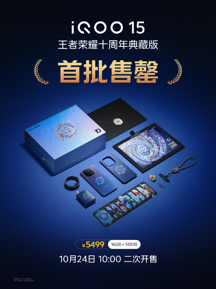 iQOO15王者荣耀十周年典藏版你们入手了吗？ ​​​