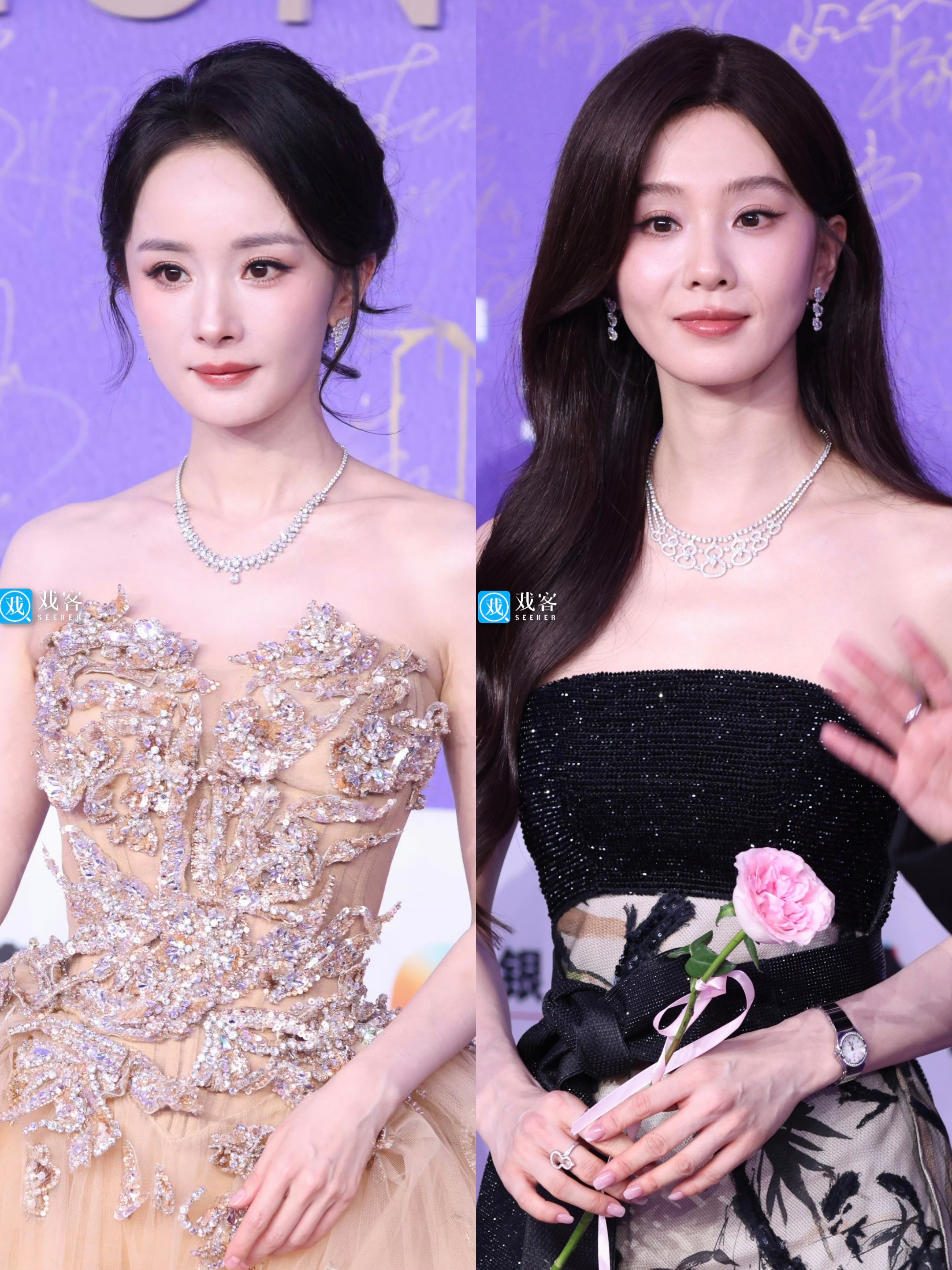 杨幂、刘诗诗同框来自狐厂和戏客两家媒体的生图记录你pick谁呢？ 第38届大众电
