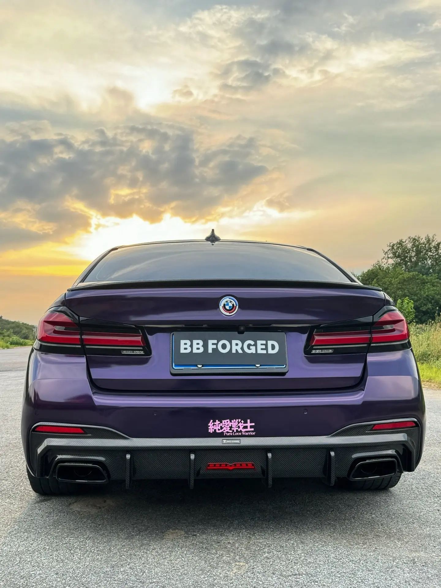 宝马5系 bmw 宝马mpower 改色膜案例分享