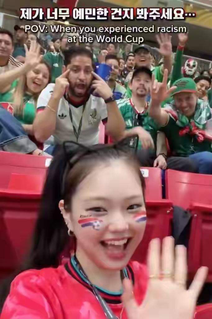 真是大快人心！这哥们应该再也不敢歧视亚洲人了吧。

6月13日，世界杯韩国对阵捷