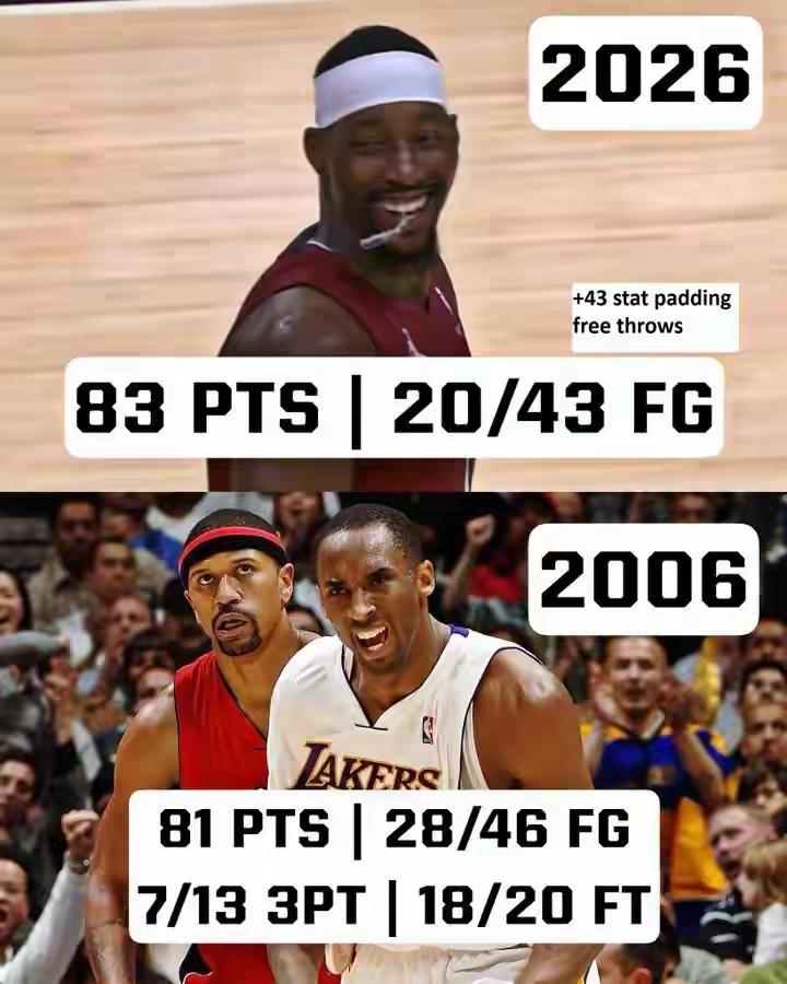 今天热火中锋阿德巴约在对阵奇才的比赛中，爆发怒砍83分，成功超越湖人名宿科比，成