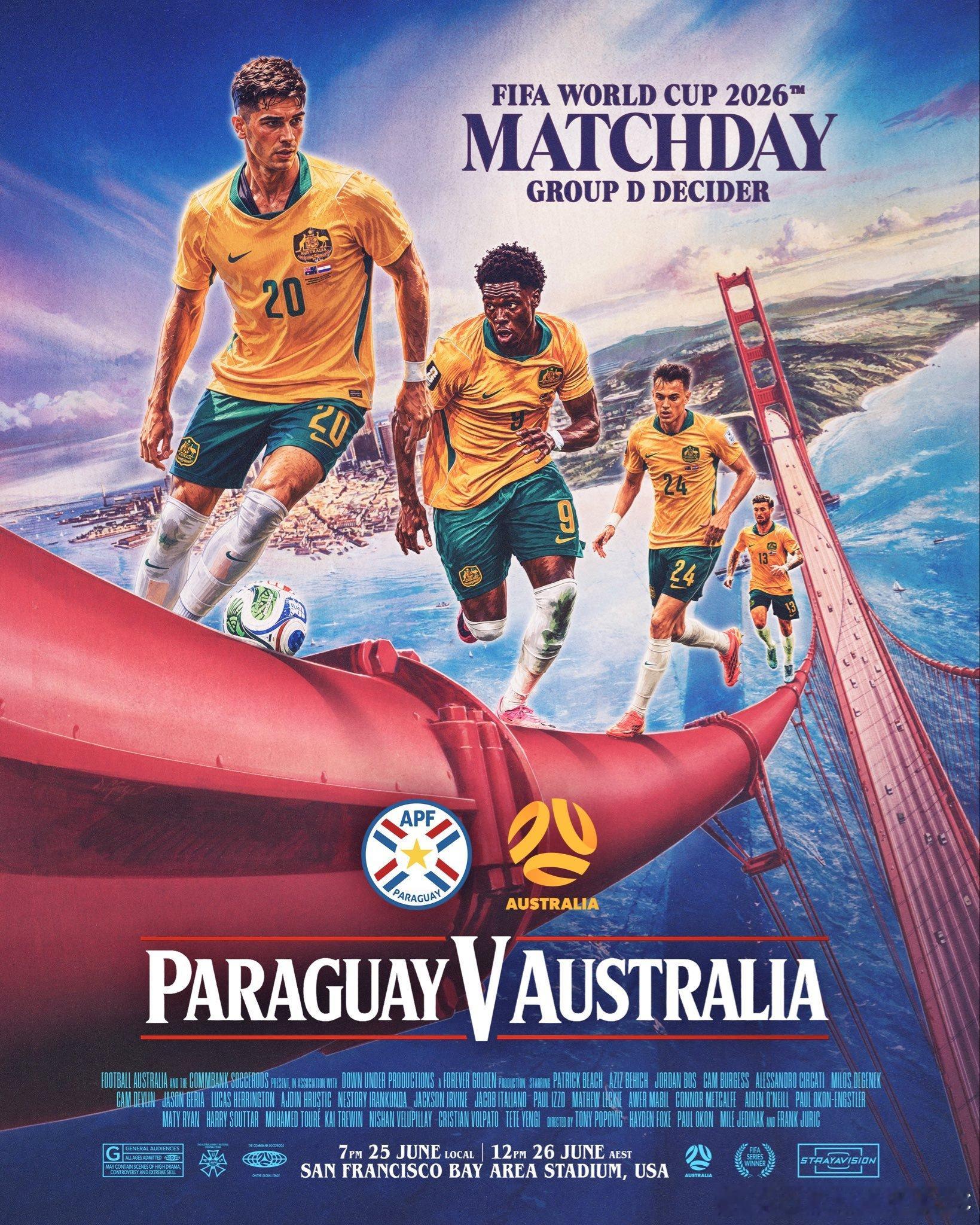 Game Day！今天中午12点 (北京时间10点) 2026美加墨世界杯 小组