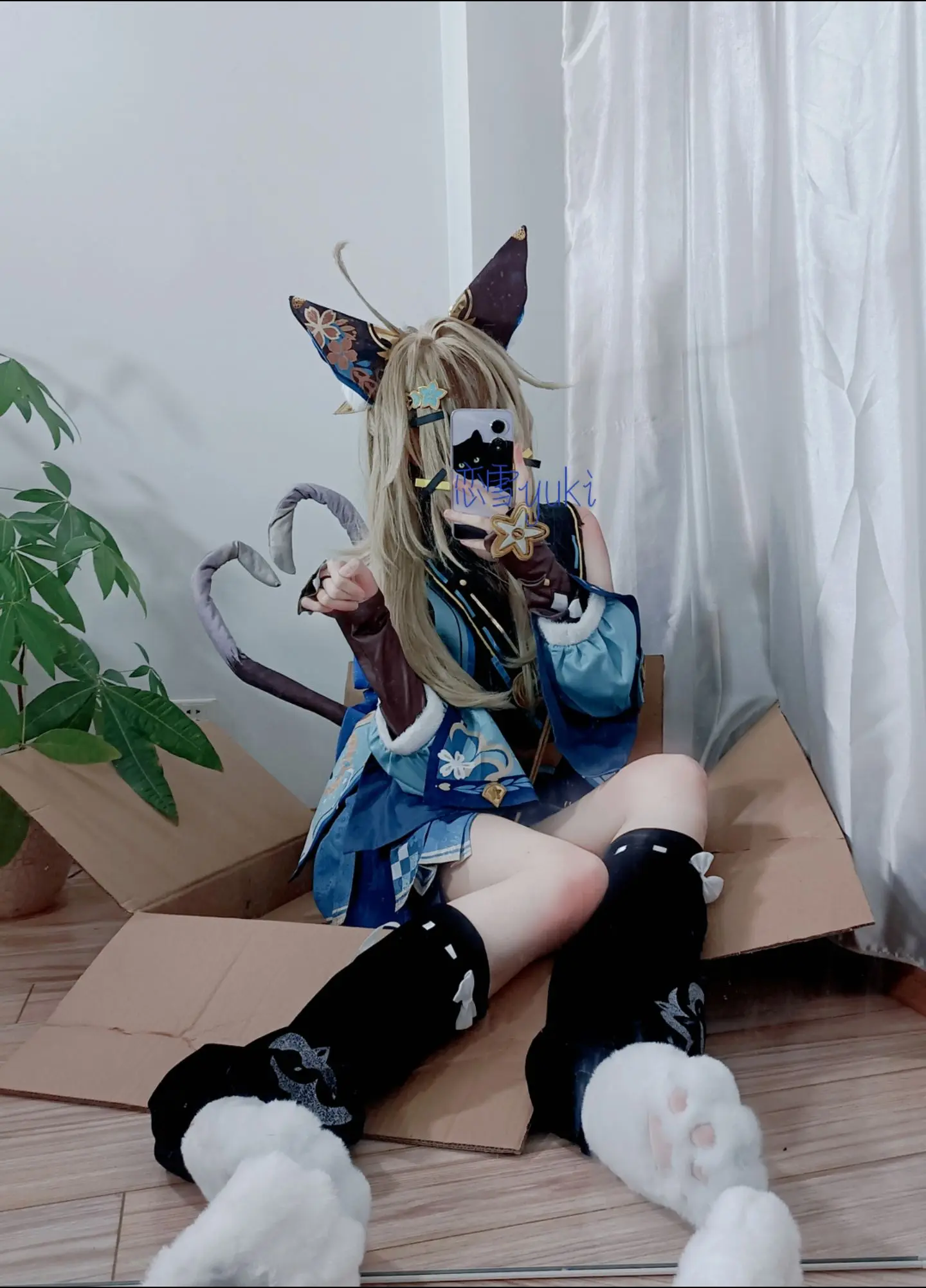 超绝小猫。绮良良cos快递