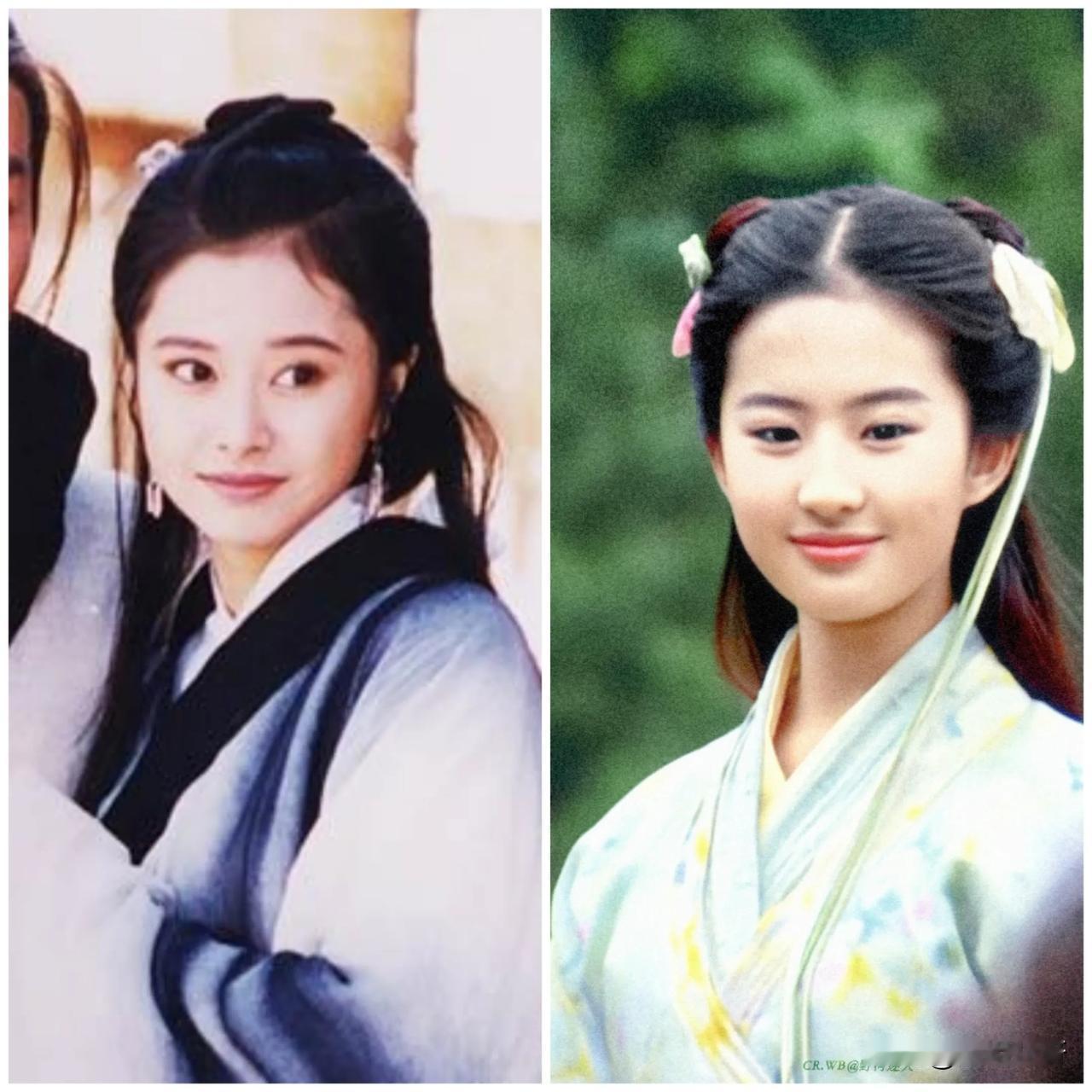 何美钿，90年代甜美系港圈女星！据说她可是“赵灵儿”的第一人选。如果当年换她替代