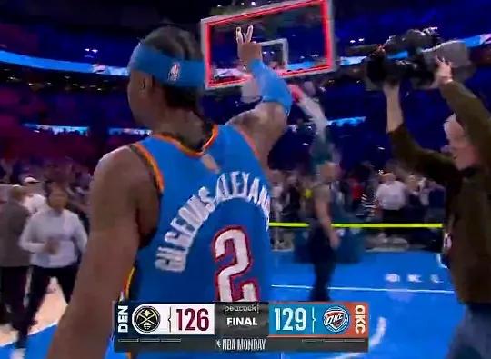 MD无敌了，审判之投*2，亚历山大亲手终结了，这个赛季，MVP的悬念！
雷霆打掘