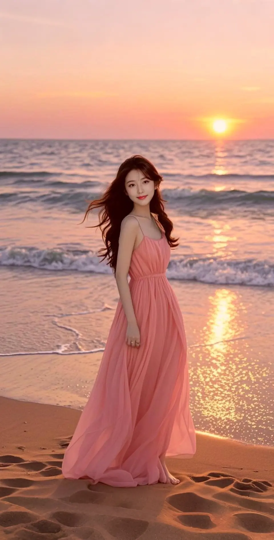 AI扩图 AI夕海佳人