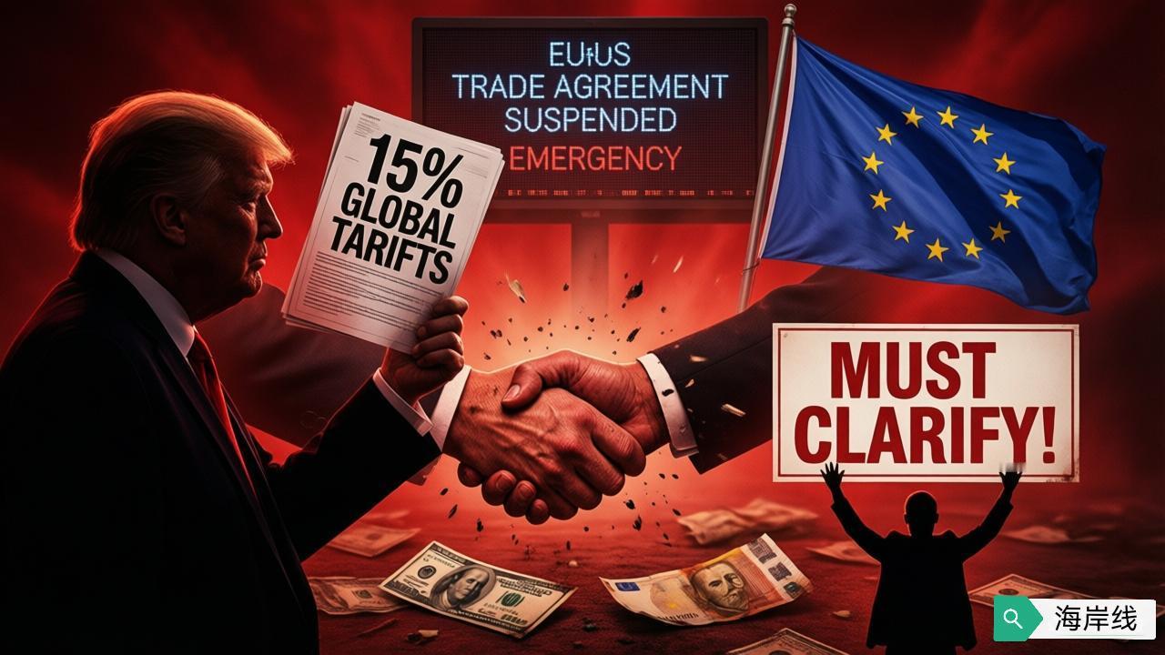 彻底闹翻！特朗普强征15%全球关税，欧盟怒喊：必须说清！欧美贸易协议紧急叫停
 