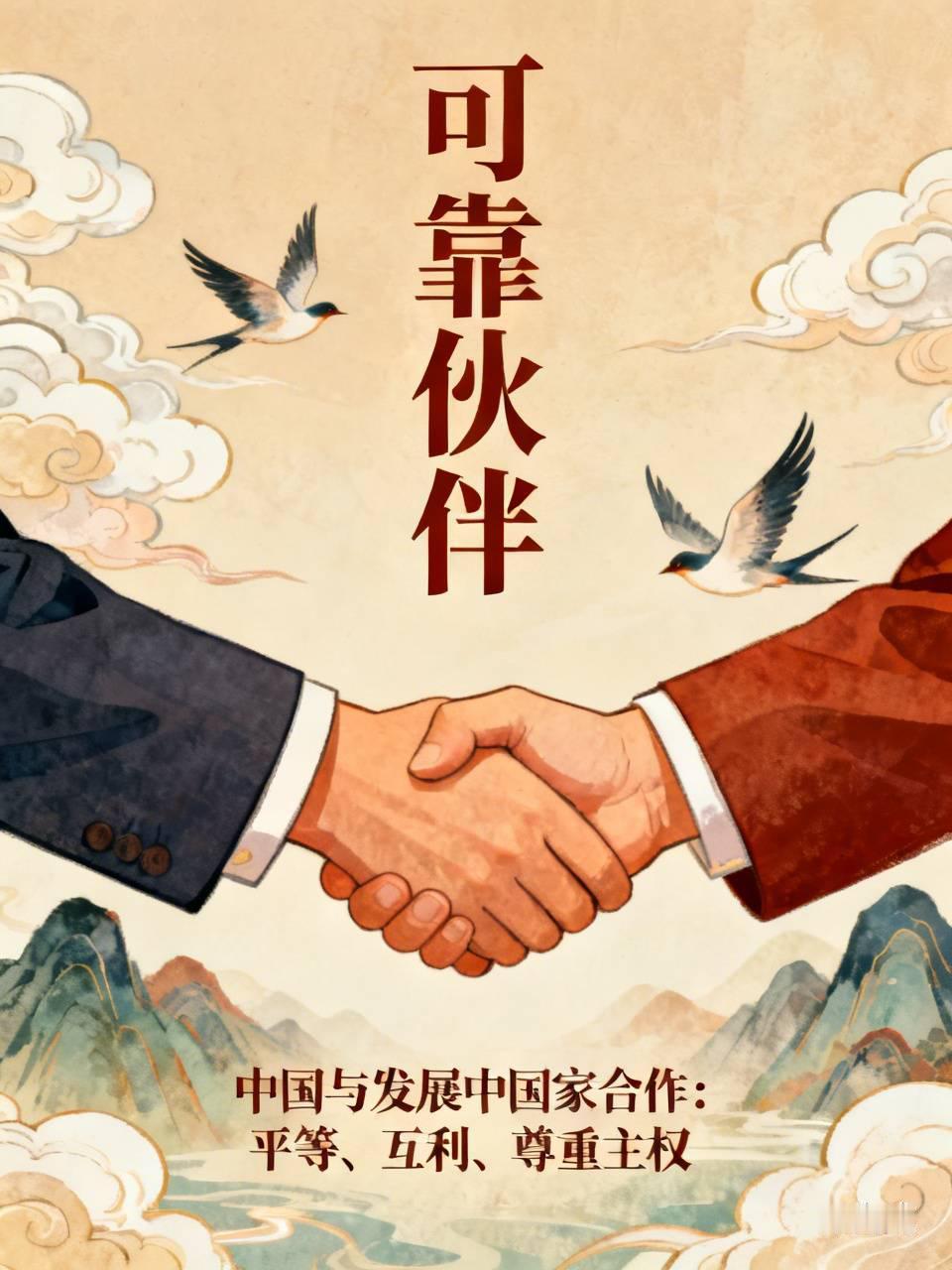 中国能成为众多国家的可靠伙伴，原因很明显。长期以来西方垄断话语权抹黑中国，但事实