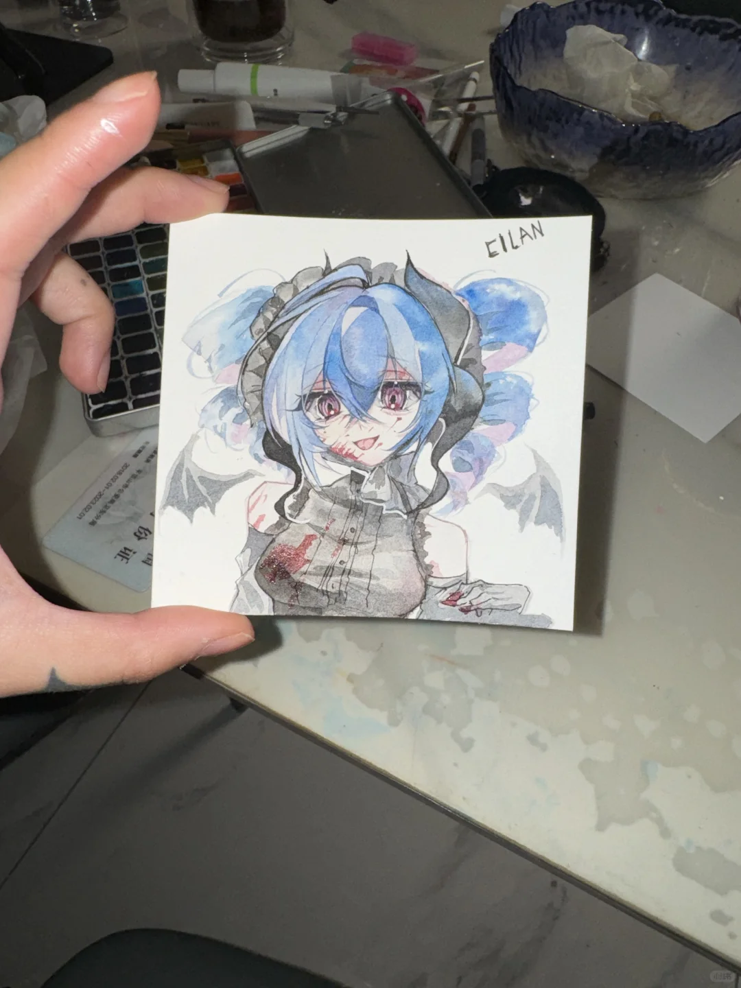 就喜欢画巴掌大的画