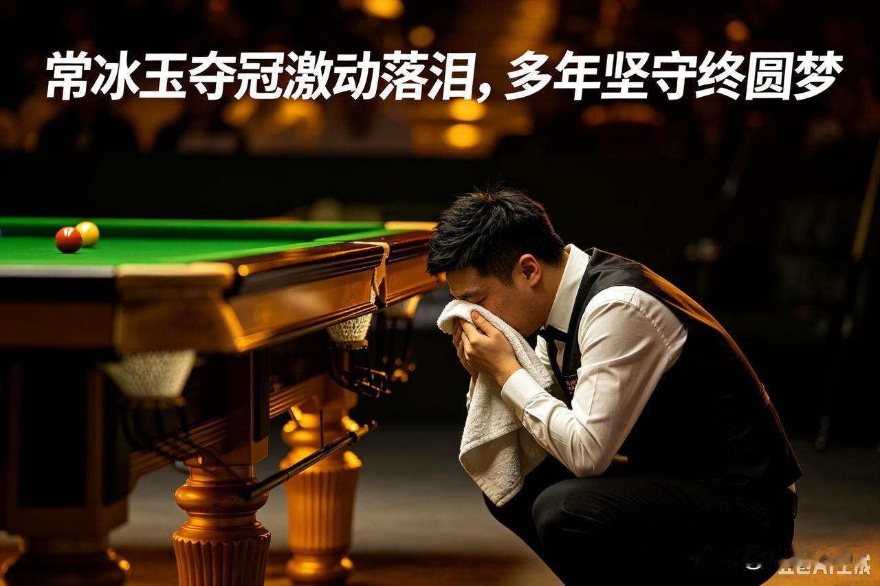 🎱常冰玉夺冠喜极而泣，多年坚守终圆梦
 
8月29日斯诺克武汉公开赛决赛，常冰