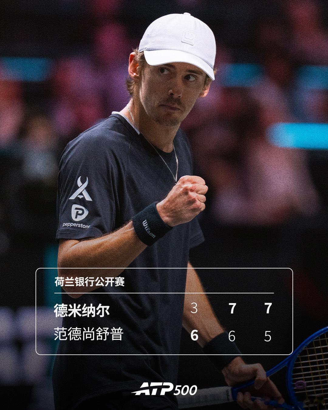德米纳尔逆转晋级 💪ATP500荷兰银行公开赛在鹿特丹继续四分之一决赛的较量，