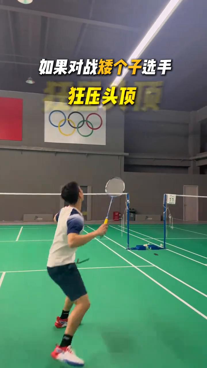 ·如果对战矮个子选手，直接连续平高，狂压头顶，找到机会停顿推球。
·如果对战高个