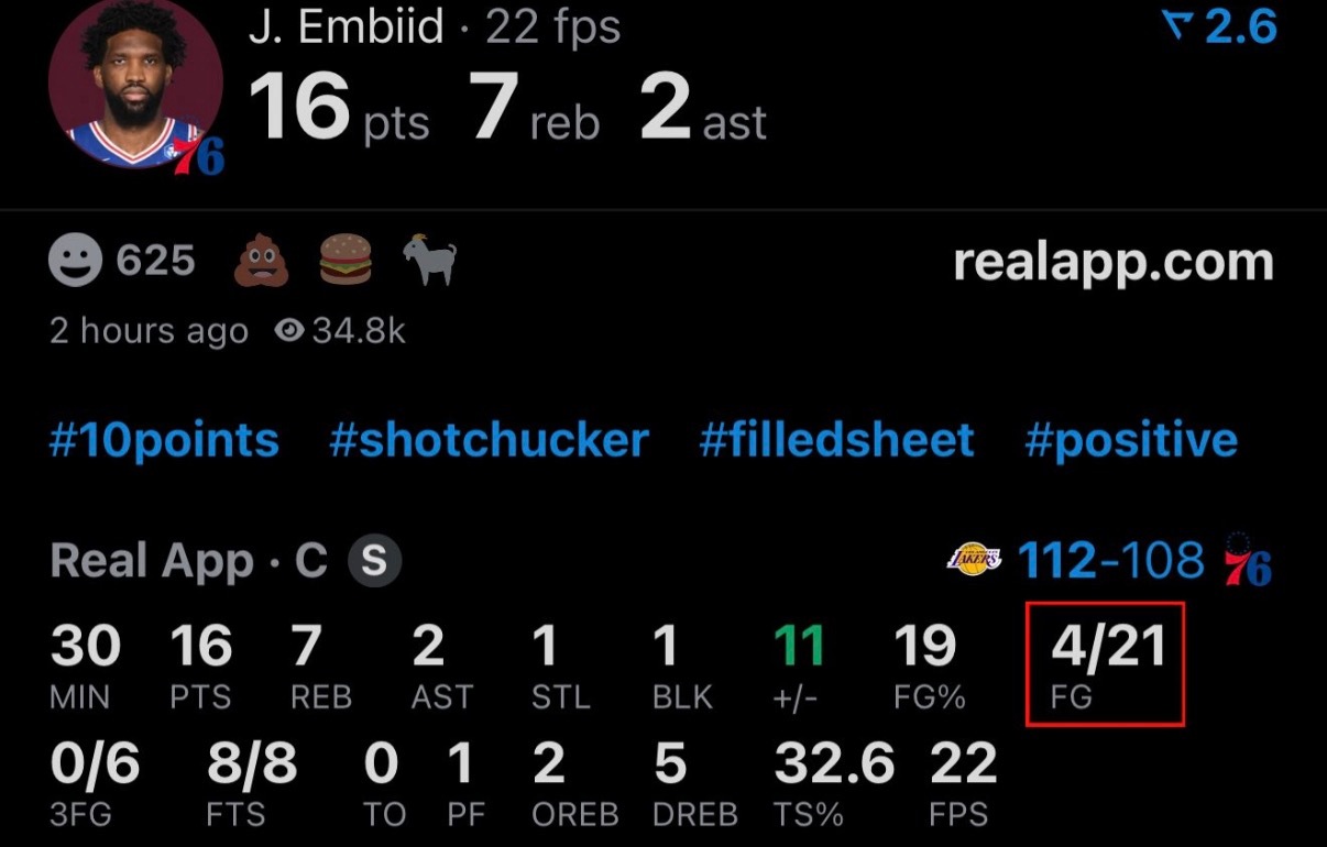 恩比德算不算下滑最快MVP？今天最后有一球背打小李，到禁区里来了个翻身后仰……湖