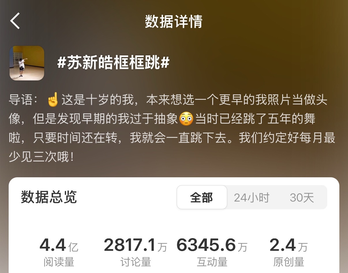 第一次和苏新皓框框跳 见面仿佛就在昨天，转眼发现宝宝已经更新了21条框框跳，多到