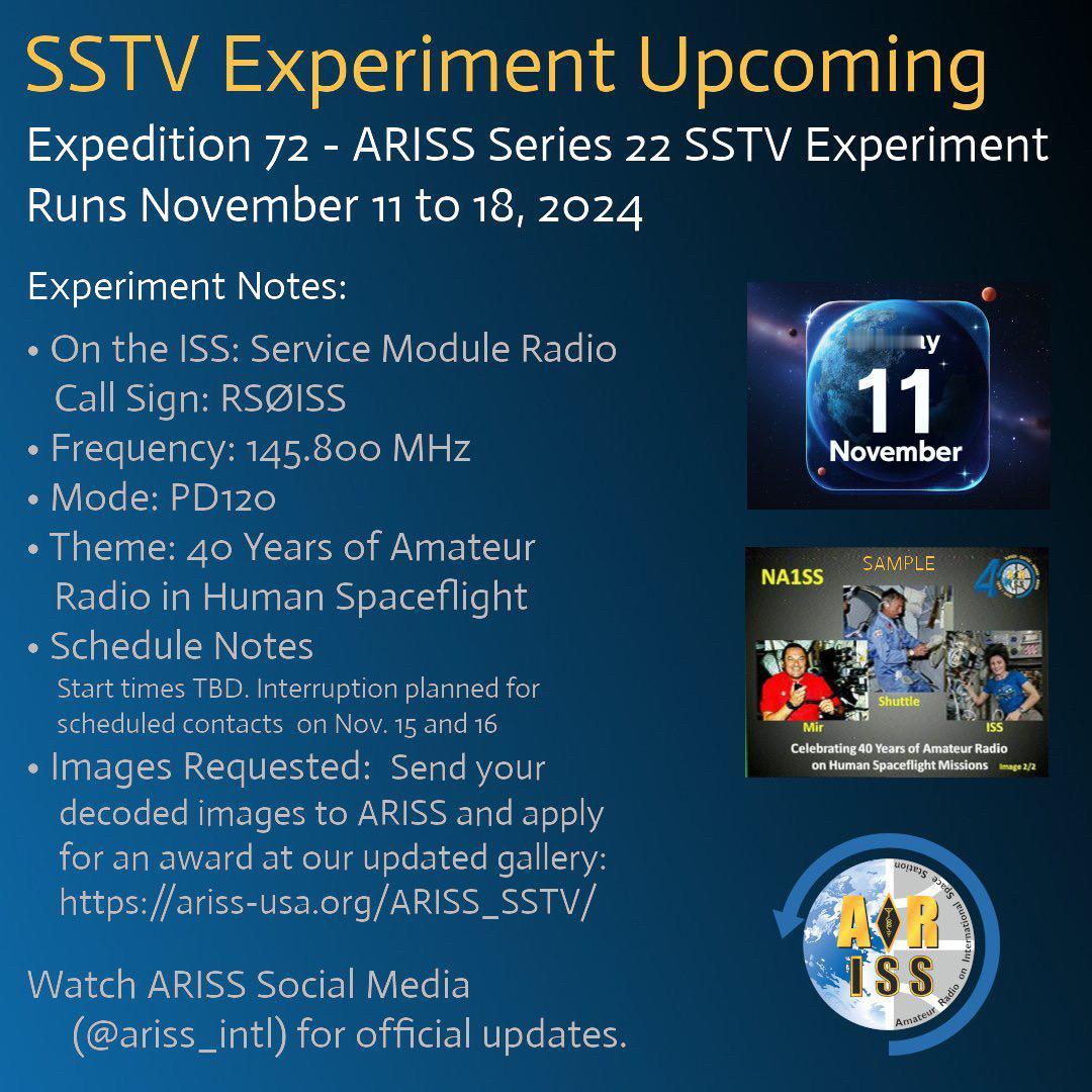 #业余无线电 #国际空间站 #SSTV