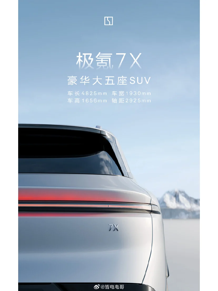 极氪第五款正式命名极氪7X，官方表示...