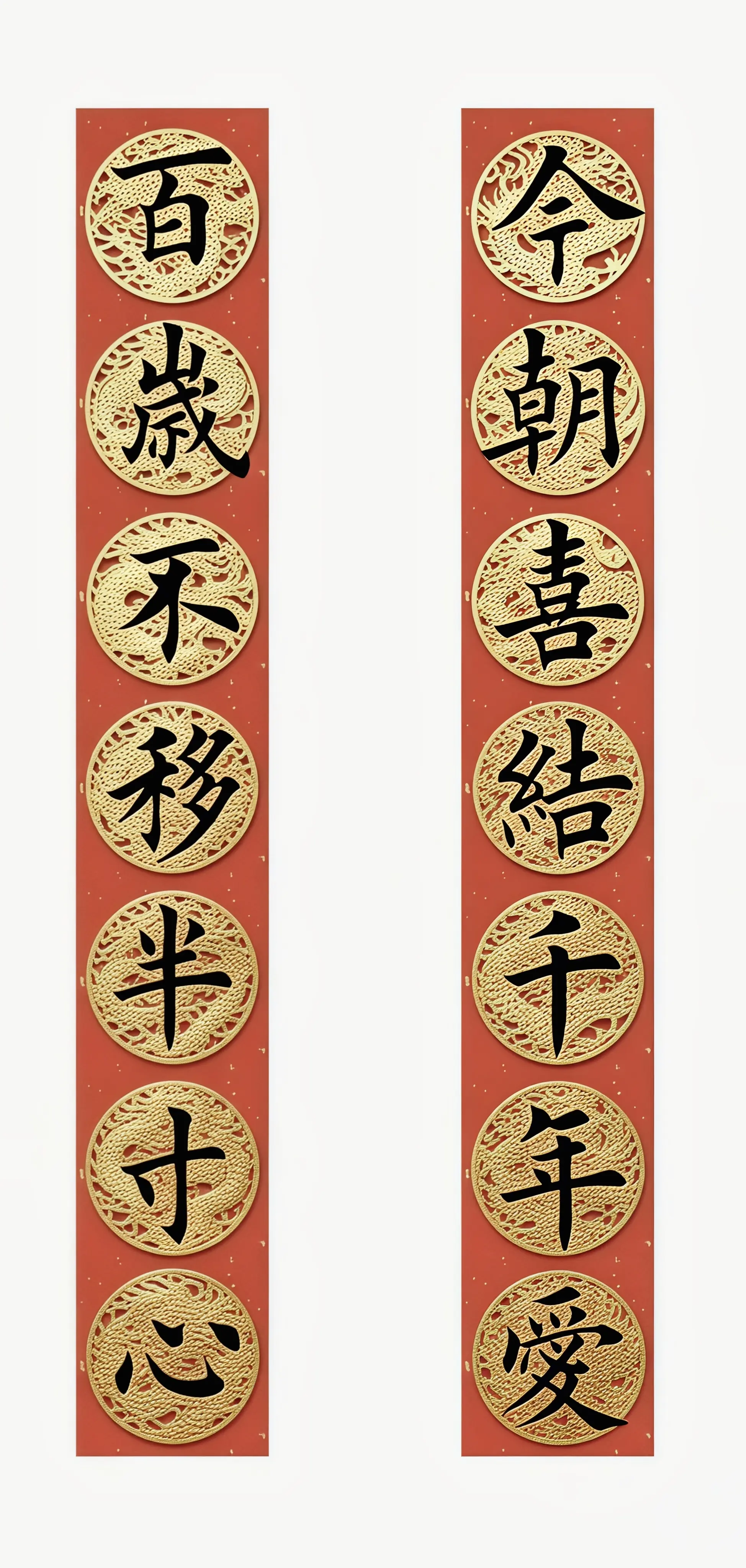 结婚对联系列。