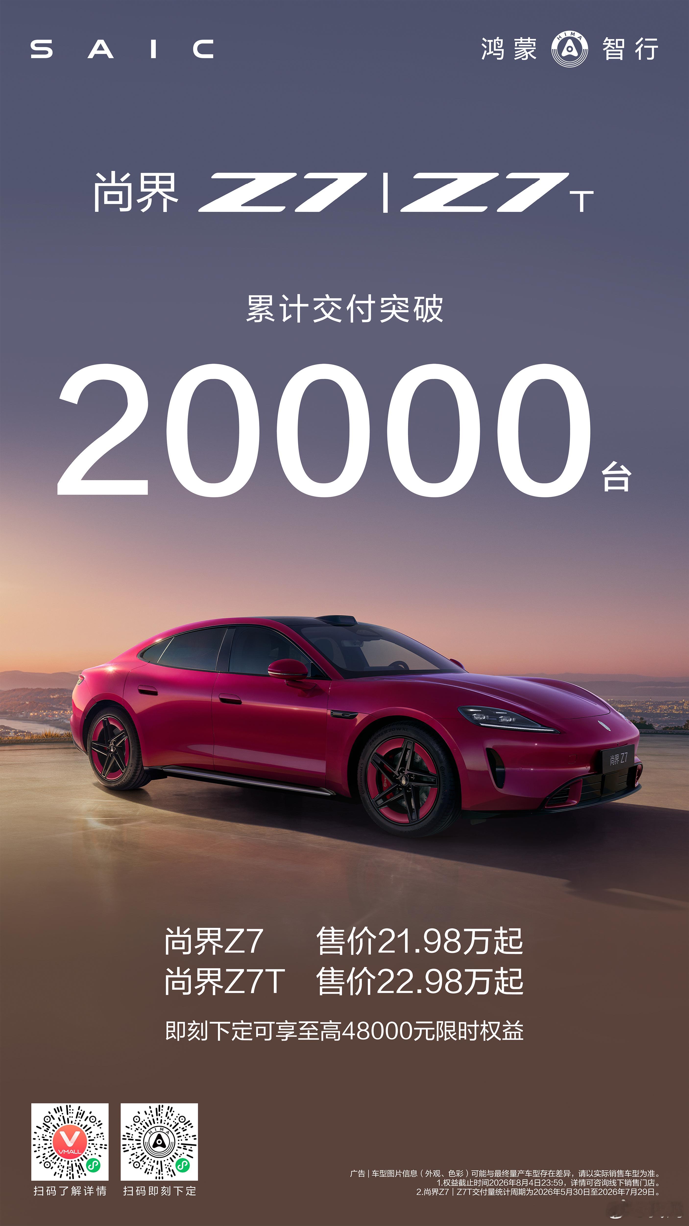 尚界Z7、尚界Z7T 累计交付突破20000台！ 