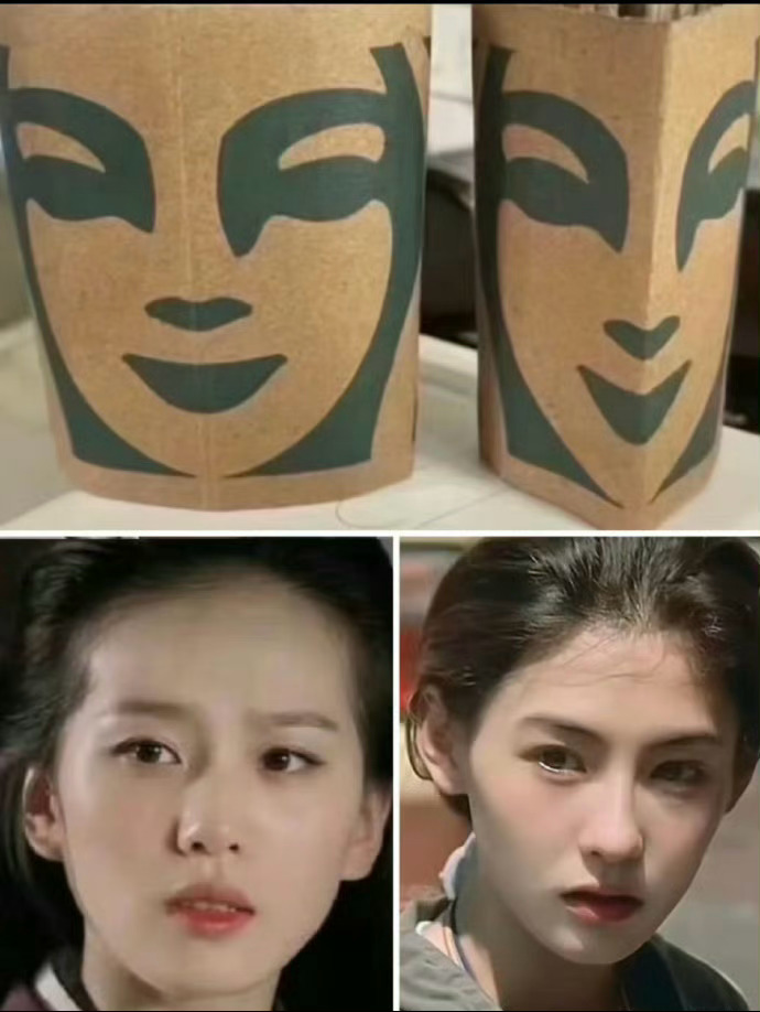 扩面脸和窄面脸对比 ​​​