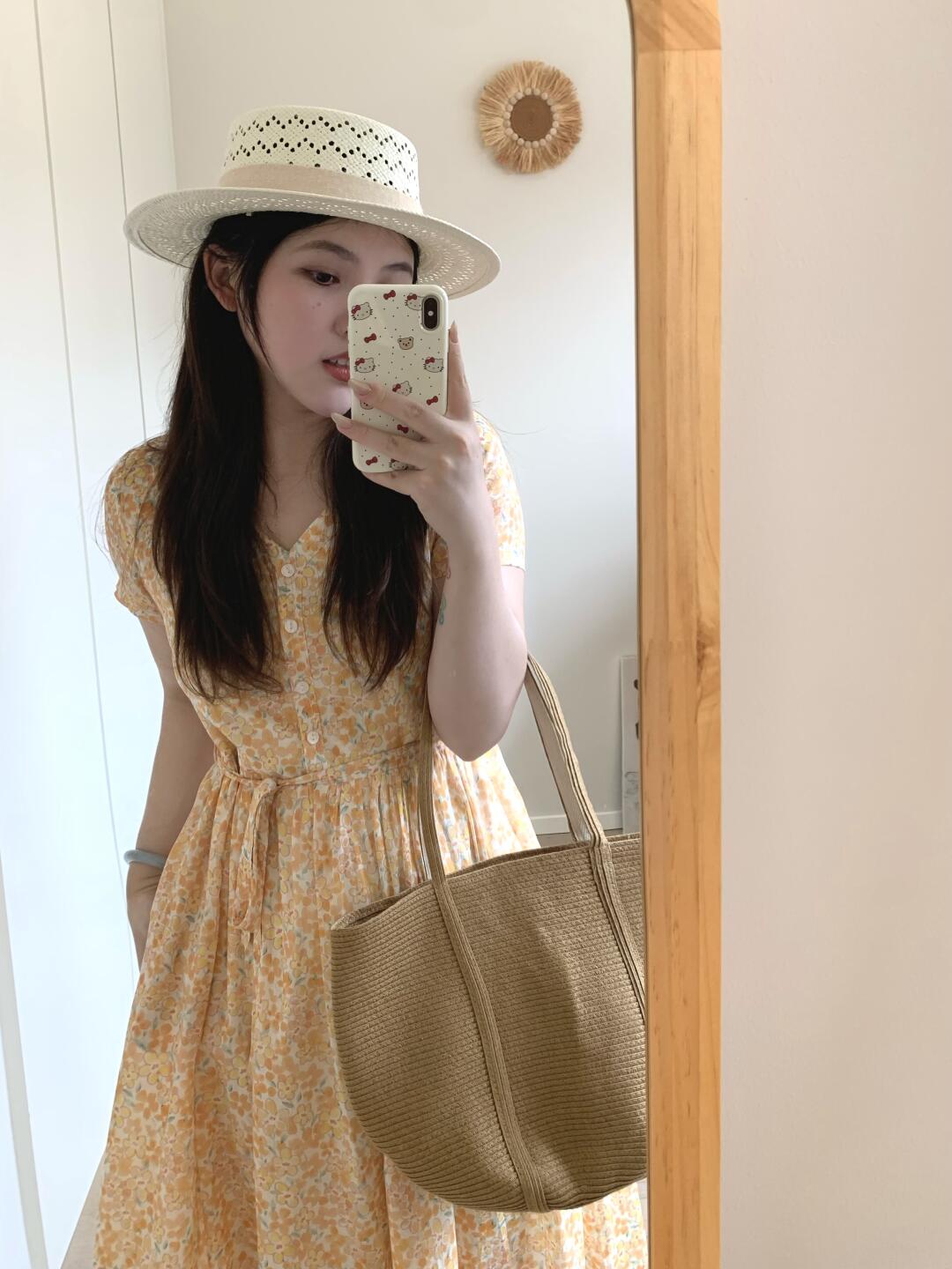 🍊橘色花的南法少女！