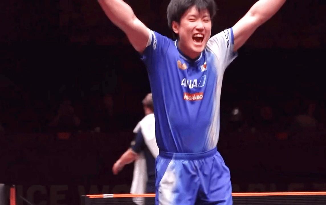 决胜局8-5领先，眼看就要把张本智和再次拉下马，结果被一口气连拿6分逆转。

国